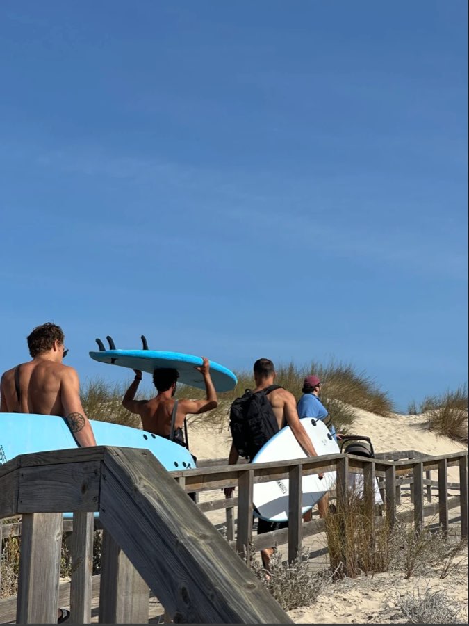 Surfing in Portugal with members